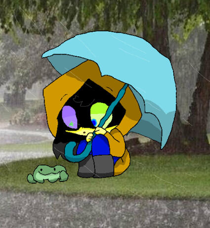 Kolea in da rain -w-